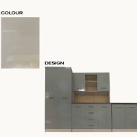Kitchen Suite 3Pce High Gloss Grey 2800*400*1900