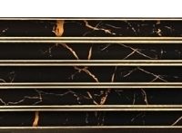 Concave Ps Wallpanel-Black+Gold- 115mm*8mm*2.4M