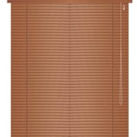 Pvc  Blinds Venetian 25mm 1.5(H) X 1.2(W)-Mahogany
