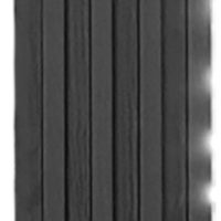Wpc 4 Flute Wallpanel - Black Oak- 160mm*22mm*2.9M